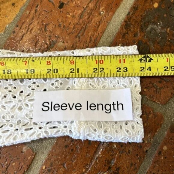 Odd Molly eyelet button up top sz 0 - Picture 12 of 13